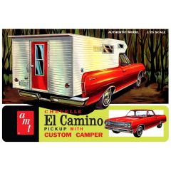 AMT - 1/25 CHEVY EL CAMINO PICKUP W/CAMPER 1965