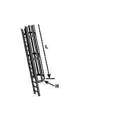 Plastruct - 1/48 LADDER en SAF. CAGE STY. GRAY 18.3MM Ø 300MM 1X CLS-8