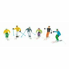 Jagerndorfer- Figuren Met Ski's Staand 6 Stuks 1:32