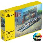 Heller - 1/24 STARTER KIT CAR TRANSPORTER TRAILER (6/23) *