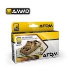 Ammo Mig Jimenez - ATOM ACRYLIC PAINT SET RUST EFFECT COLORS 6 JARS (6/24) *