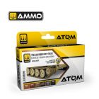 Ammo Mig Jimenez - ATOM ACR. PAINT SET TYRES en RUBBER RUSTY 6 JARS (7/24) *