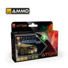 Ammo Mig Jimenez - ATOM ACRYLIC PAINT GRAVITY SET 01 GREEN 6 JARS (6/24) *