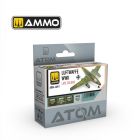 Ammo Mig Jimenez - ATOM ACR. PAINT SET LUFTWAFFE WWII LATE 4 JARS (8/24) *