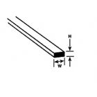 Plastruct - STRIP RECTANGULAR STYRENE WH. 0.5x2.5MM 250MM 10X MS-210