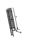 Plastruct - 1/48 LADDER en SAF. CAGE STY. GRAY 18.3MM Ø 300MM 1X CLS-8