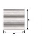 Plastruct - 1/100 SHEET CORRUGATED SIDING WH. 0.5x300x175MM 2X PS-11