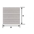 Plastruct - 1/200 SHEET CORRUGATED SIDING WH. 0.5x300x175MM 2X PS-10