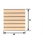 Plastruct - SHEET CLAPBOARD SIDING WH. 6.4x275x175MM 2X PS-56