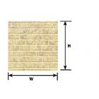 Plastruct - 1/48 SHEET CEMENT BLOCK BEIGE 0.5x300x175MMX PS-106