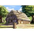 Zvezda - 1/72 EUROPEAN THATCHED COUNTRY HOUSE (8/24) *