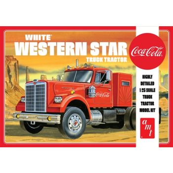 AMT - 1/25 WHITE WESTERN STAR SEMI TRACTOR (COCA COLA)