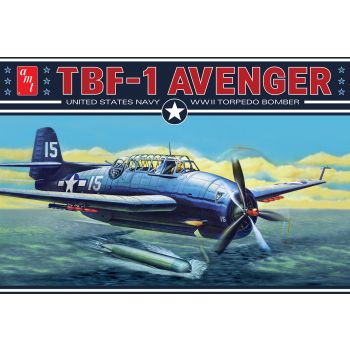 AMT - 1/48 TBF-1 AVENGER US NAVY WWII TORPEDO BOMBER