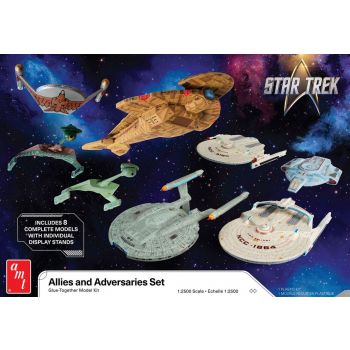 AMT - 1/2500 STAR TREK ADVERSARIES en ALLIES SHIP SET (8/24) *