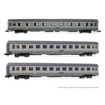 Arnold - Fs 3-p Uic-z1 1st Class + 2 Uic-z1 2nd Gr/yel V (12/22) *arn-hn4393