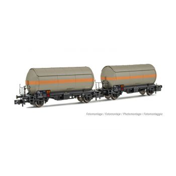 Arnold - Sncf 2-p 2-axle Gas Tank Wagons Algeco Iv (6/22) *arn-hn6525