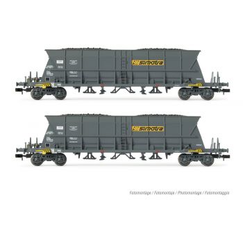 Arnold - 1/160 SNCF 2-P 4-AXLE COAL HOPPER WAG FAOOS SIMOTRA (1/24) *