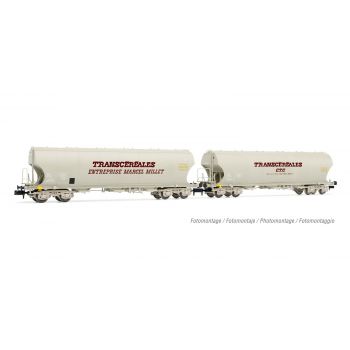 Arnold - Sncf 2-p 4-axle Hopper Rounded Walls Transcereales (12/22) *arn-hn6558