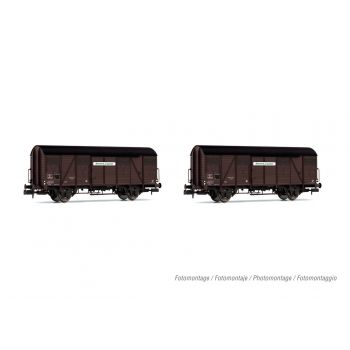 Arnold - SNCF PROVENCE EXP. 2-P COV. WAGONS KV WOODEN III (6/23) *