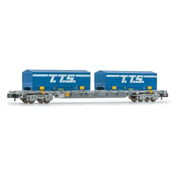 Arnold - Sncf 4-axle 60' Novatrans Sgss 2 X 22' T.t.s. V (9/22) * - Arn-hn6582