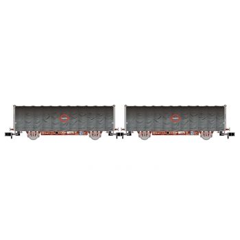 Arnold - 1/160 RENFE 2-P 2-AXLE TARPAULIN LIS TRANSFESA IV (6/24) *