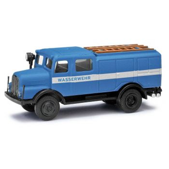 Busch - 1/87 Ifa S4000 Tlf Wasserwehr Blau (5/22) *ba95620