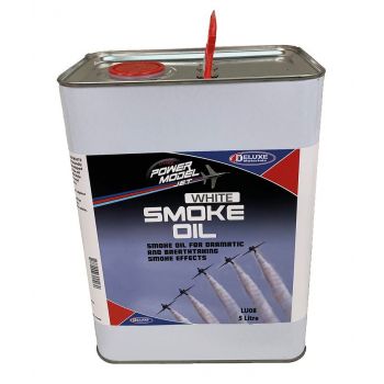 Deluxe Materials - POWERMODEL JET SMOKE OIL 5 LTR. LU08 (3/24) *