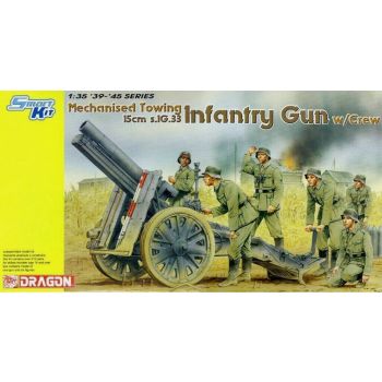 Dragon - 1/35 MECH. TOWING 15CM S.IG.33 INFANTRY GUN W/CREW (8/24) *