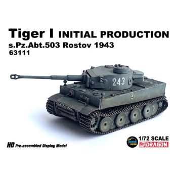 Dragon - 1/72 TIGER I INITIAL PROD S.PZ.ABT.503 ROSTOV 1943 (12/22) *