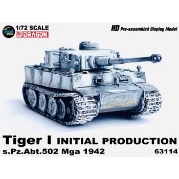 Dragon - 1/72 TIGER I INITIAL PROD S.PZ.ABT.502 MGA 1942 (3/23) *