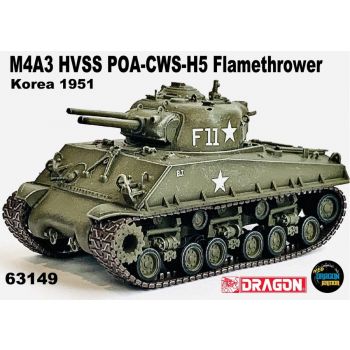 Dragon - 1/72 M4a3 Hvss Poa-cws-h5 Flamethrower Korea 1951 (9/22) * - Dra63149