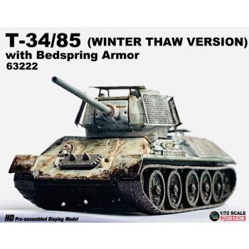 Dragon - 1/72 T-34/85 W/BEDSPRING ARMOR (WINTER THAW) (6/23) *