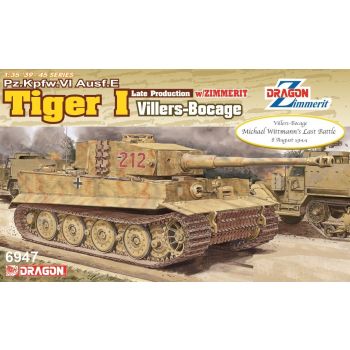 Dragon - 1/35 TIGER I LATE PROD. W/ZIMMERIT NORMANDY 1944 (8/24) *