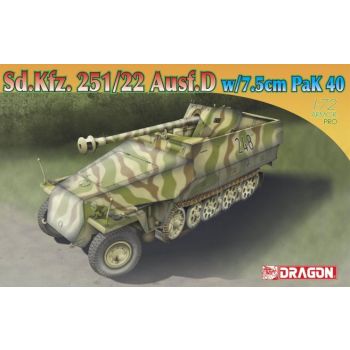 Dragon - 1/72 Sd.kfz.251/22 Ausf.d W/7.5cm Pak 40 (12/21) *dra7351