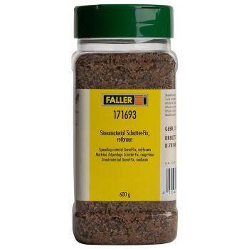 Faller - STROOIMAT. GRAVEL-FIX RO/BR 0,5/1,0 MM 600 GR (11/24) *