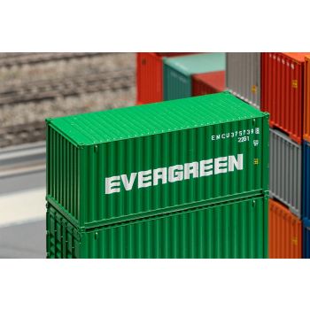 Faller - 1/87 20' CONTAINER EVERGREEN (6/23) *