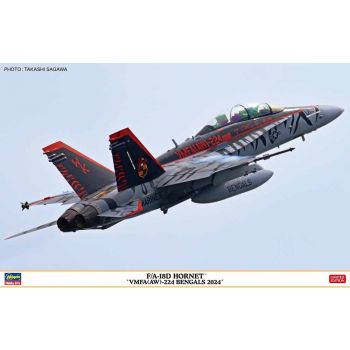 Hasegawa - 1/48 F/A-18D HORNET VMFA 224 BENGALS 2024 07545 (1/25) *