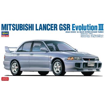 Hasegawa - 1/24 MITSUBISHI LANCER GSR EVO III 20708 (10/24) *