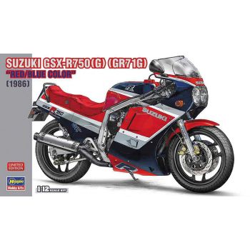 Hasegawa - 1/12 SUZUKI GSX-R750 G RED/BLUE COLOR 1986 21741 (12/24) *