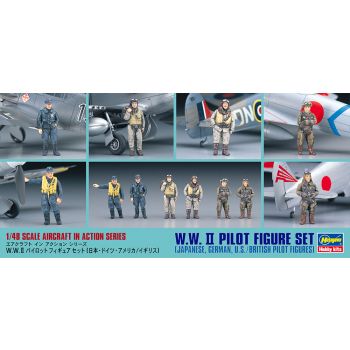 Hasegawa - 1/48 WWII PILOT FIGURE SET X48-7