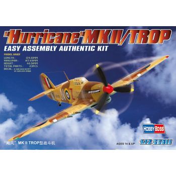 Hobbyboss - 1/72 Hurricane Mk Ii/trop - Hbs80216