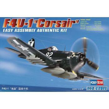 Hobbyboss - 1/72 F4u-1 Corsair - Hbs80217