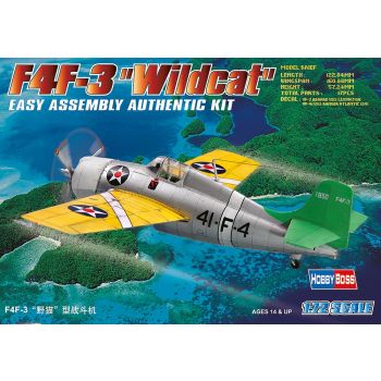 Hobbyboss - 1/72 F4f-3 Wildcat - Hbs80219