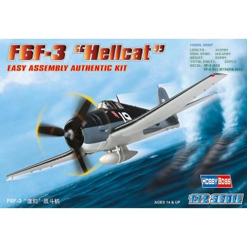 Hobbyboss - 1/72 F6f-3 Hellcat - Hbs80256