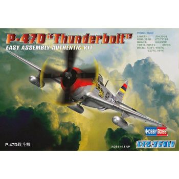 Hobbyboss - 1/72 P-47d Thunderbolt - Hbs80257