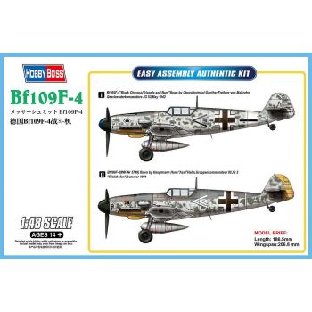 Hobbyboss - 1/48 Messerschmitt Bf109f-4 - Hbs81749