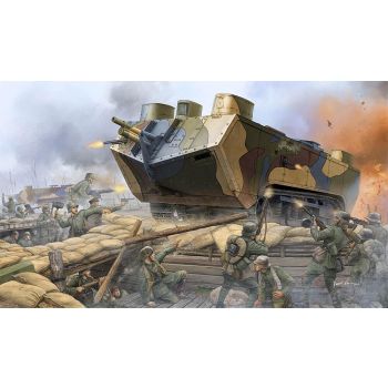 Hobbyboss - 1/35 French Saint-chamond Heavy Tank - Early - Hbs83858