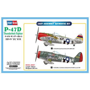 Hobbyboss - 1/48 P-47d Thunderbolt Fighter - Hbs85804