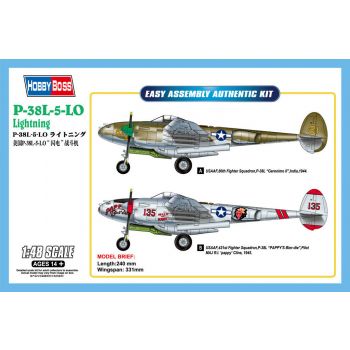 Hobbyboss - 1/48 P-38l-5-l0 Lightning - Hbs85805