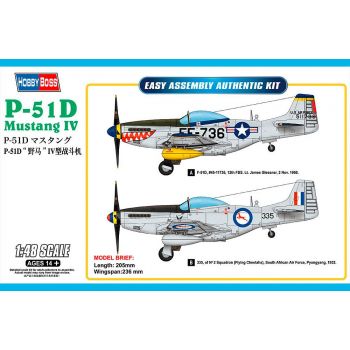 Hobbyboss - 1/48 P-51d Mustang Iv - Hbs85806